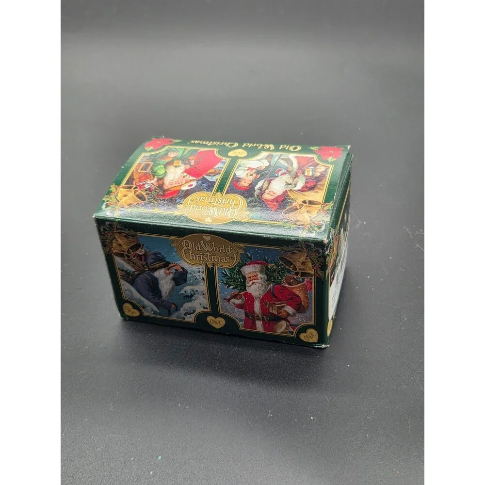 Old World Christmas Ornament Blown Glass Lovebirds Birds